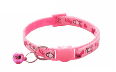 ⭐️Allpaws⭐️ - Rabbit Breakaway Safety Cat Collar - Pink