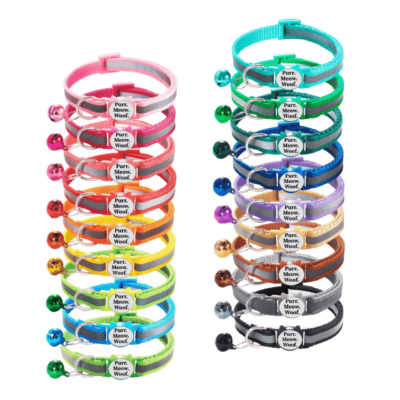 Reflective Breakaway Safety Cat Collar - ⭐️Allpaws⭐️