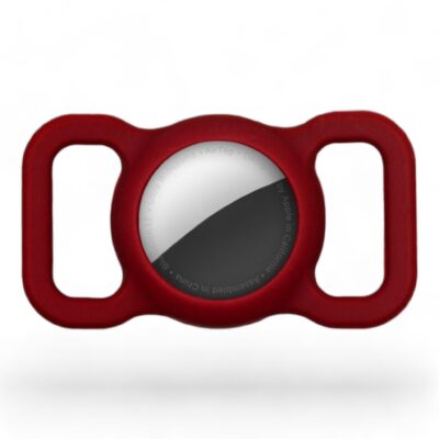 ⭐️Allpaws⭐️ - Silicone Apple Airtag Holder for Pet Collars - DarkRed
