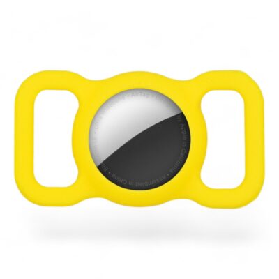 ⭐️Allpaws⭐️ - Silicone Apple Airtag Holder for Pet Collars - Yellow