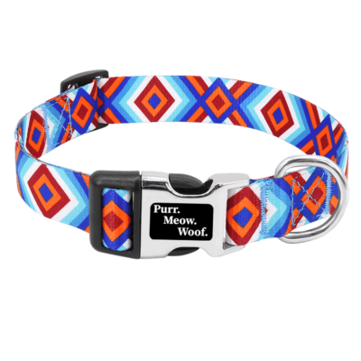 ⭐️Allpaws⭐️ - Slim Kaleidoscope Dog Collar - Blue / S