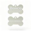 ⭐️Allpaws⭐️ - Squirrel! Funny | Bone Aluminium | Dog ID Pet Tag - Silver