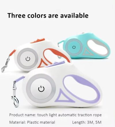 Touch light automatic traction rope