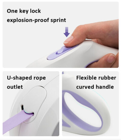 Touch light automatic traction rope